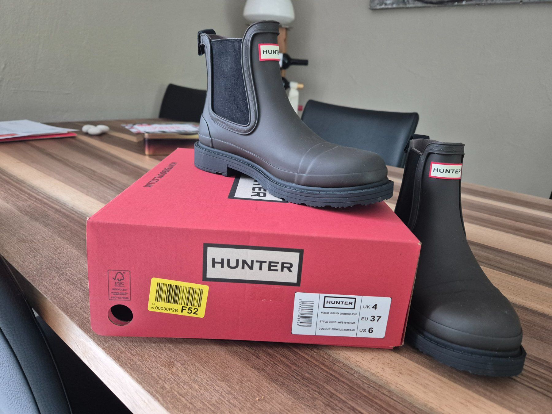 Hunter Scarpe da donna: Gummistiefel Gr.37, olive – Nuovo e nell'imballaggio originale da Altendorf venduto da Weihnacht3 2