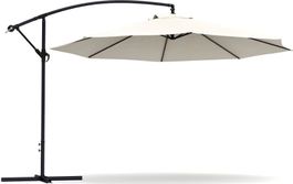 Sonnenschirm Hängeschirm mit Kreuzfuss 350cm beige