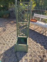 Pflanzkasten mit Rankgitter grün Kunststoff gebraucht