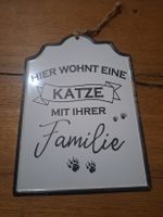 Blechschild Katze