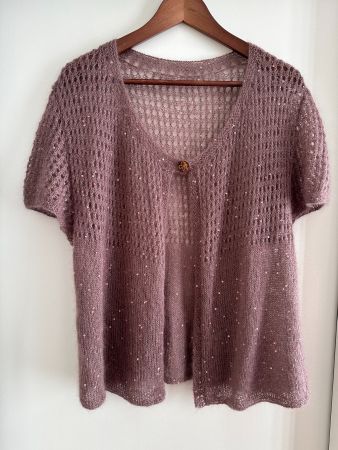 Mohair Seide Kurzarm-Jacke