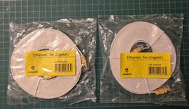 2x Swisscom Original Ethernet Kabel 5m Gigabit Neu OVP Flach