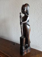 Afrikanische Holzfigur, Frau mit Kind, Top Zustand!