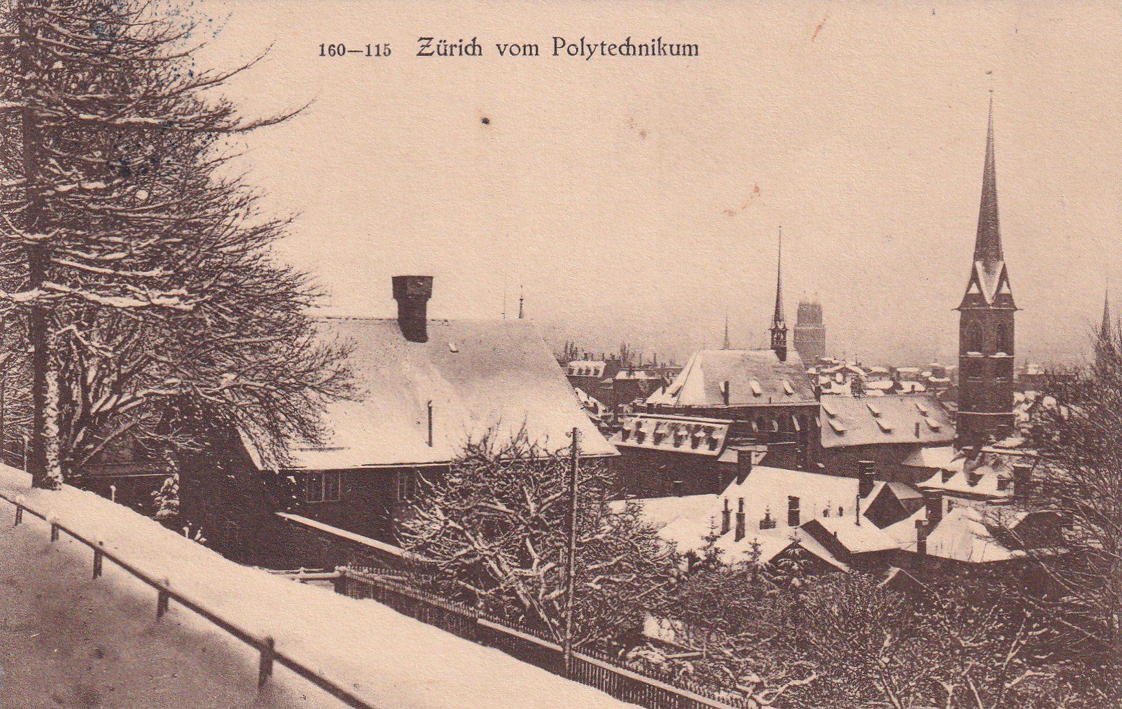 Cartes postales: Zürich vom Polytechnikum  1914 – D'occasion à Cormoret par Pascalll2001