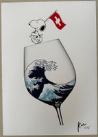 KeC: Snoopy Swiss Hokusai Wave, signiert 3/15