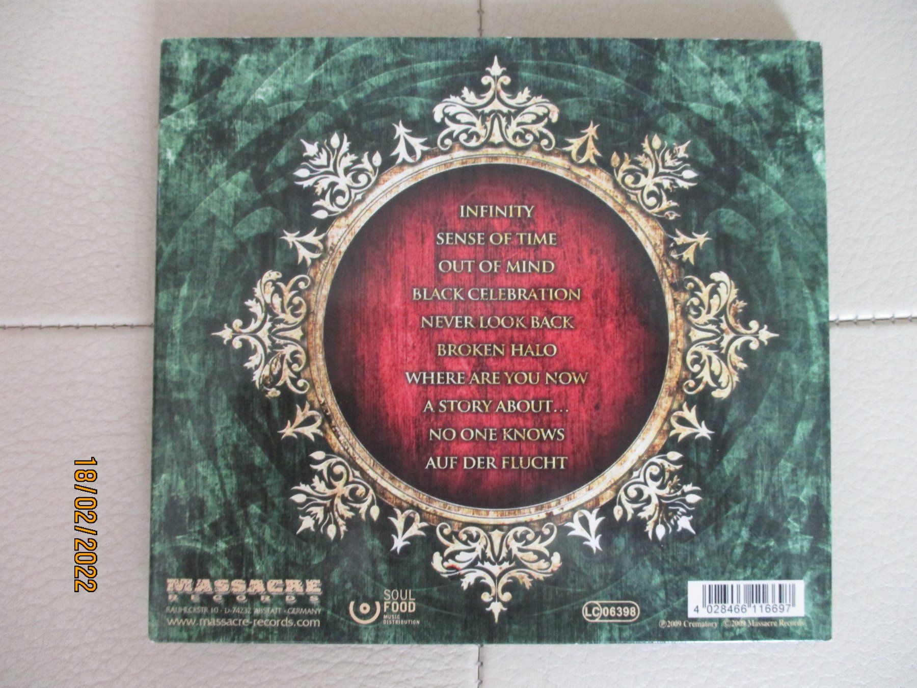 CD: Crematory -- Infinity – Usato da Liestal venduto da Disc-Point 1