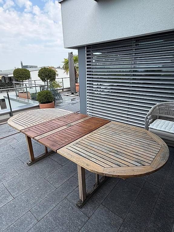 Tables: Massiver Gartentisch aus Teak – D'occasion à Baar par peloma 1