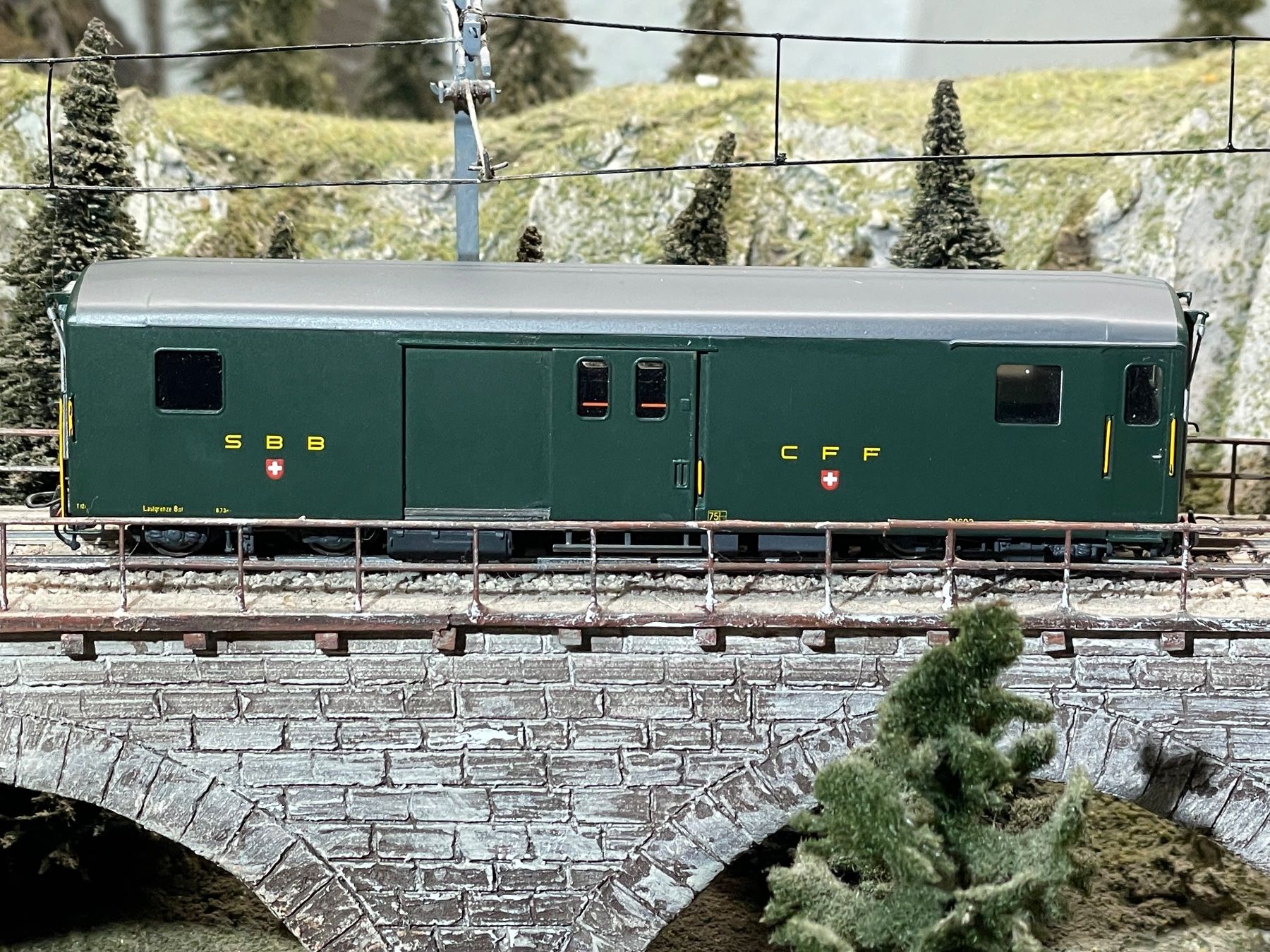 HRF Modellini di ferrovie: HRF, Brünig - Gepäckwagen, D1602 – Nuovo (secondo la descrizione) da Krummenau venduto da ferrotech 3