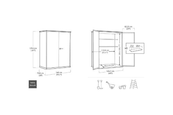Keter Coffres de rangement: Keter Gartenschrank Ashwood – Neuf (Voir description) à Zürich par Hobbit00 3