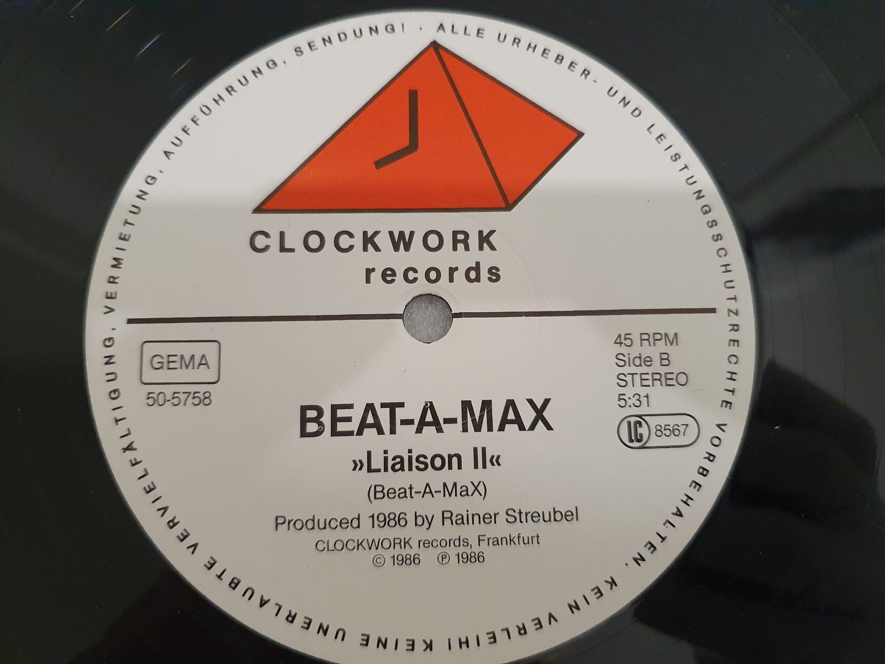Dischi in vinile: Beat-A-Max - Liaison II (Remix) – Usato da Uster venduto da Vinyl-Leidenschaft 5