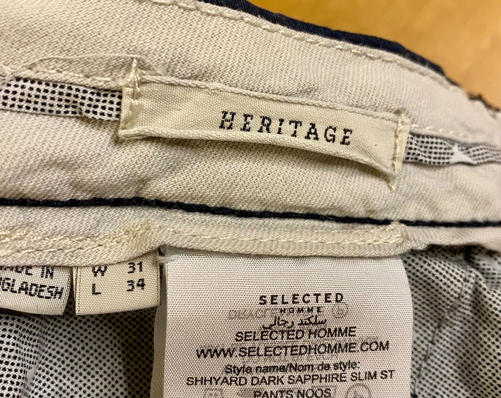 Pantaloni: Chino-Hosen / 2er Set / dunkelblau & beige – Usato da Rothenfluh venduto da sil_5tqj 4