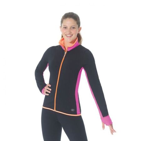 NEU MONDOR Eiskunstlauf Jacke schwarz-pink-orange 79.00