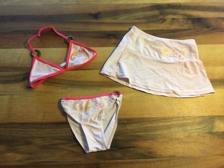 Bikini Badeanzug Disney Princess Röckli Badekleid Grösse 110