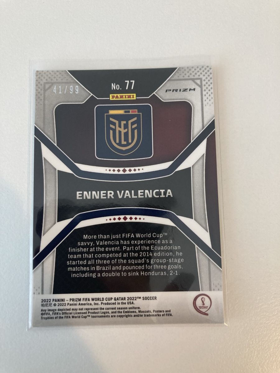 Panini Carte collezionabili: Enner Valencia 41/99 Panini Prizm 2022 – Nuovo (secondo la descrizione) da Wohlen AG venduto da Liridon22 1