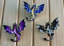3x Pin Drachen