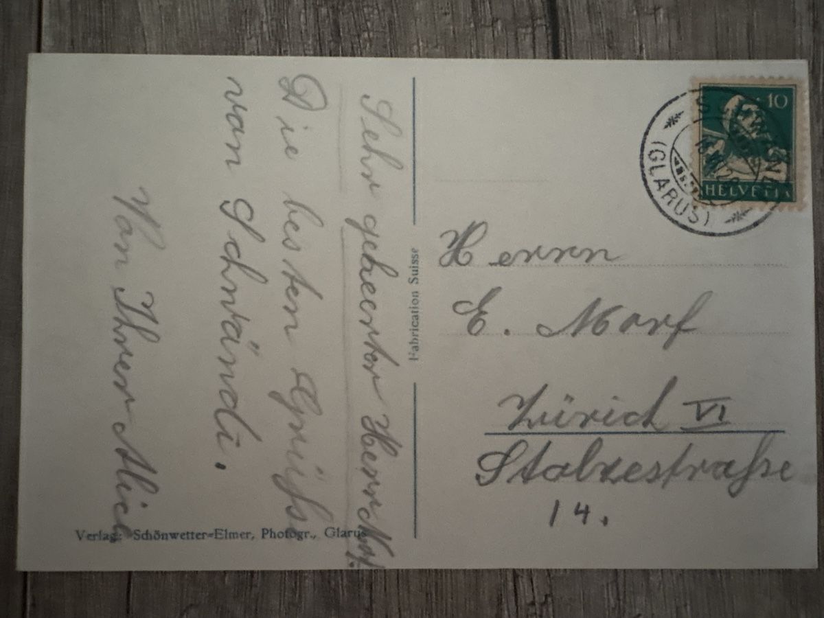 Cartoline postali: Schwändi GL – Usato da Schaffhausen venduto da Reporter 1
