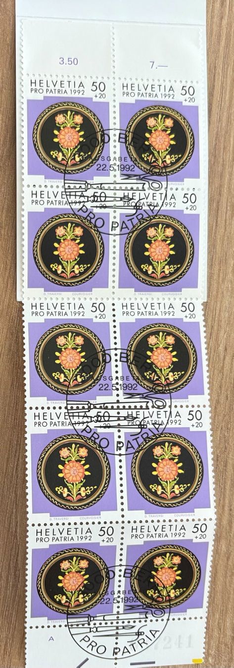 Tutti i francobolli: PRO PATRIA 1992 – Usato da Ostermundigen venduto da Heavenmaus75 3