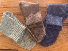 3x warme Socken - Wintersocken- Skisocken- kalte Tage