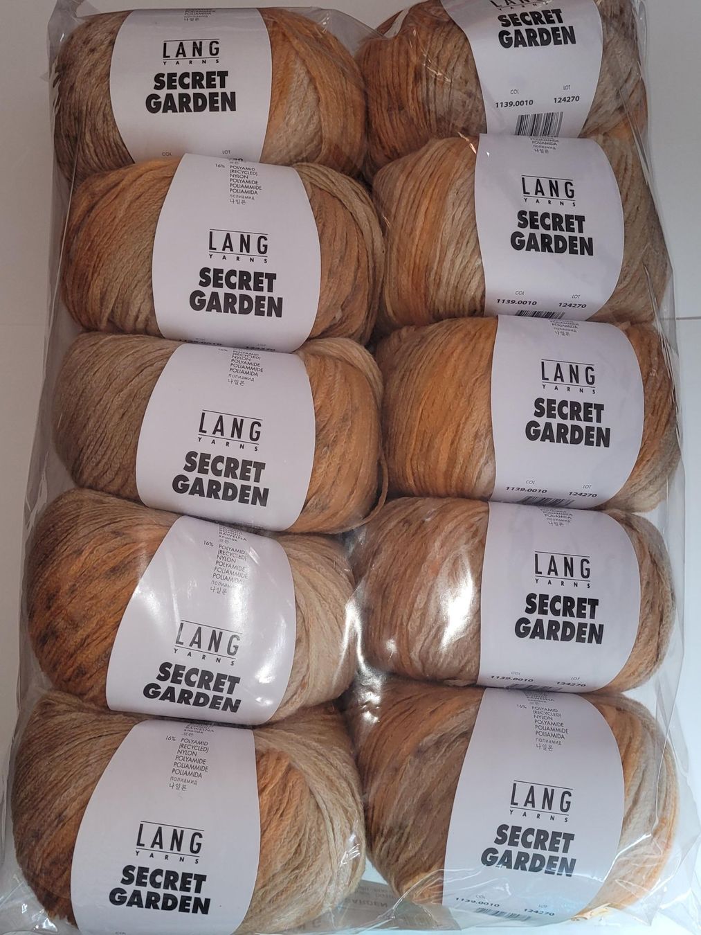Lang Yarns Lana: SECRET GARDEN - ein farbenfrohes Baumwoll-Mischgarn – Nuovo e nell'imballaggio originale da Burgistein venduto da Azureus58