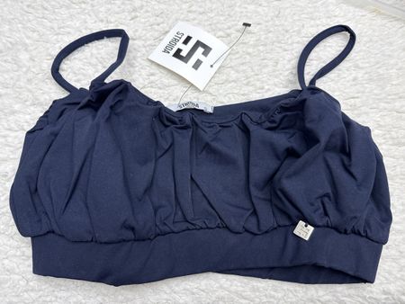 Crop Top Stroida Marine, Taille S, État Neuf Avec Étiquette.