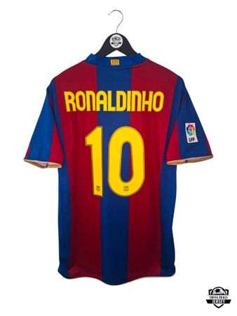RONALDINHO #10 Original FC Barcelona 2007-08 Home Trikot