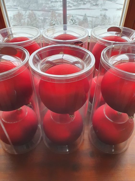 12 Grosse Christbaumkugeln Mundgeblasen Kaufen auf Ricardo