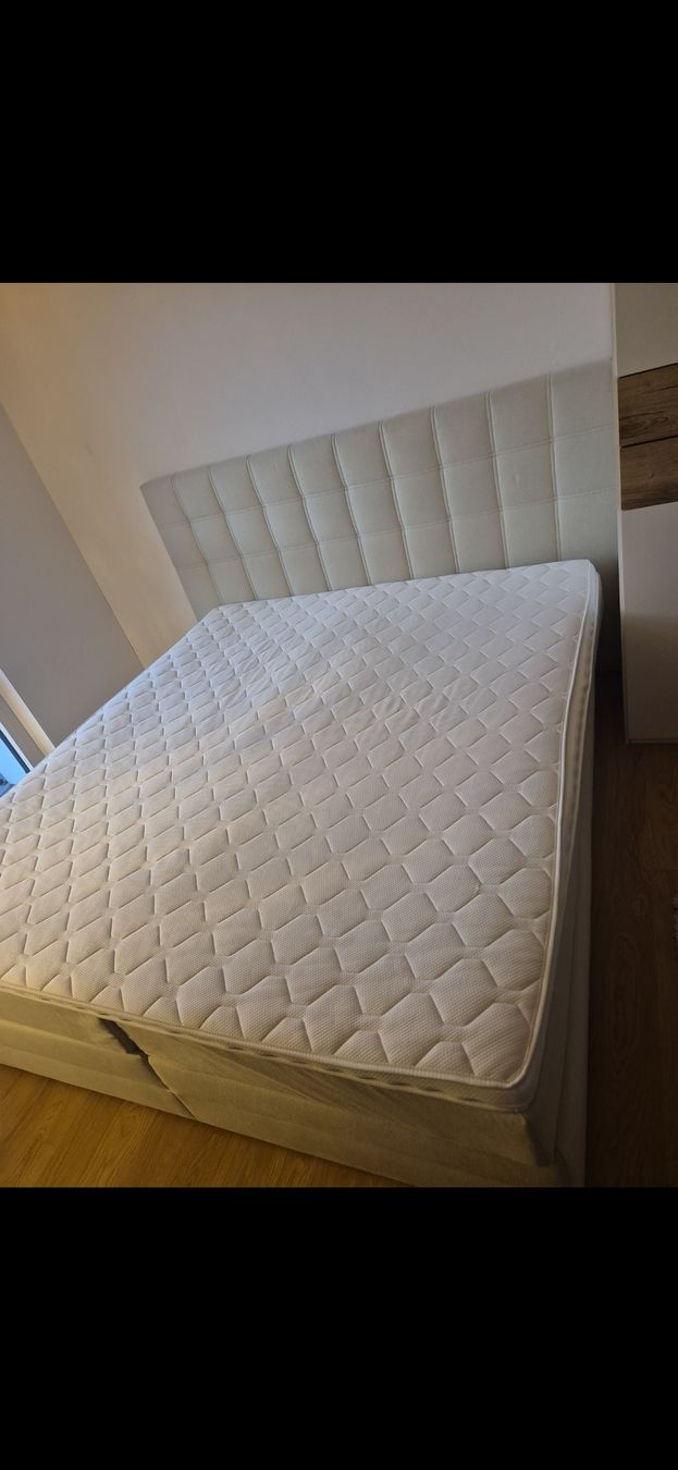 Conforama Betten: Boxspringbett mit Kopfteil hellbeige  – Neu (gemäss Beschreibung) aus Lufingen von ane_mbx8 4