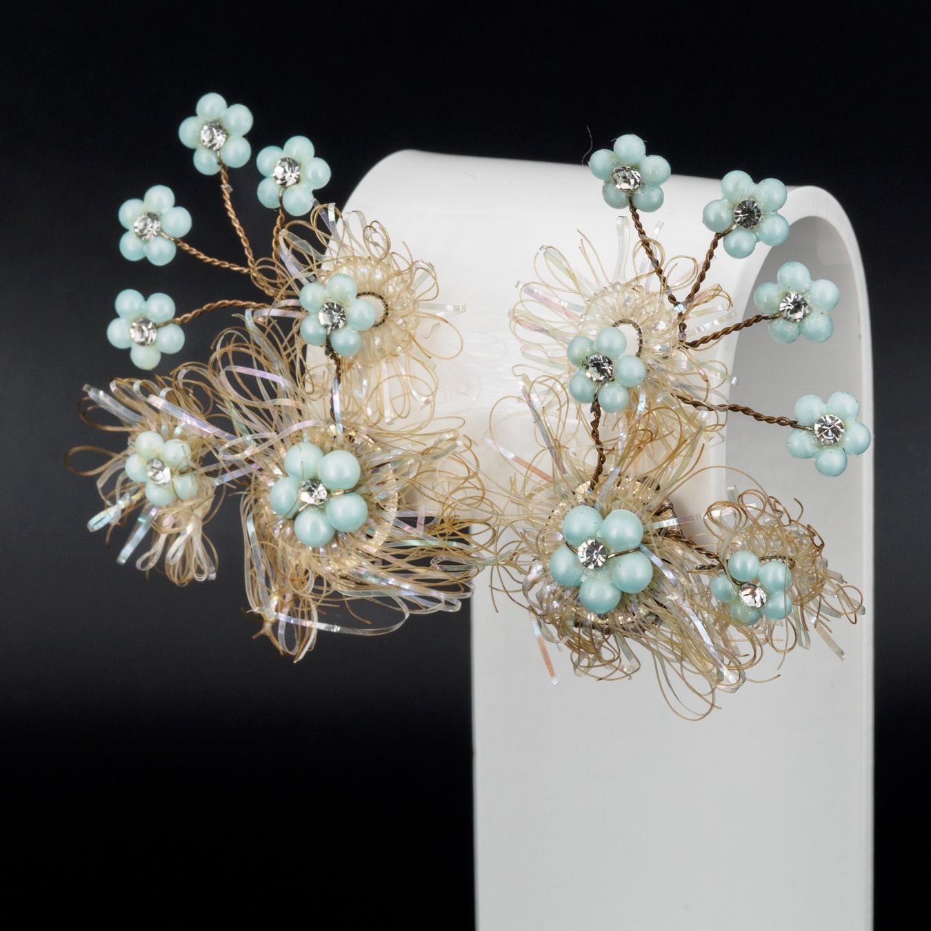 Orecchini pendenti & Orecchini a lobo: Vintage Ohrclips in Blumenform – Usato da Zürich venduto da nostalgic_treasures
