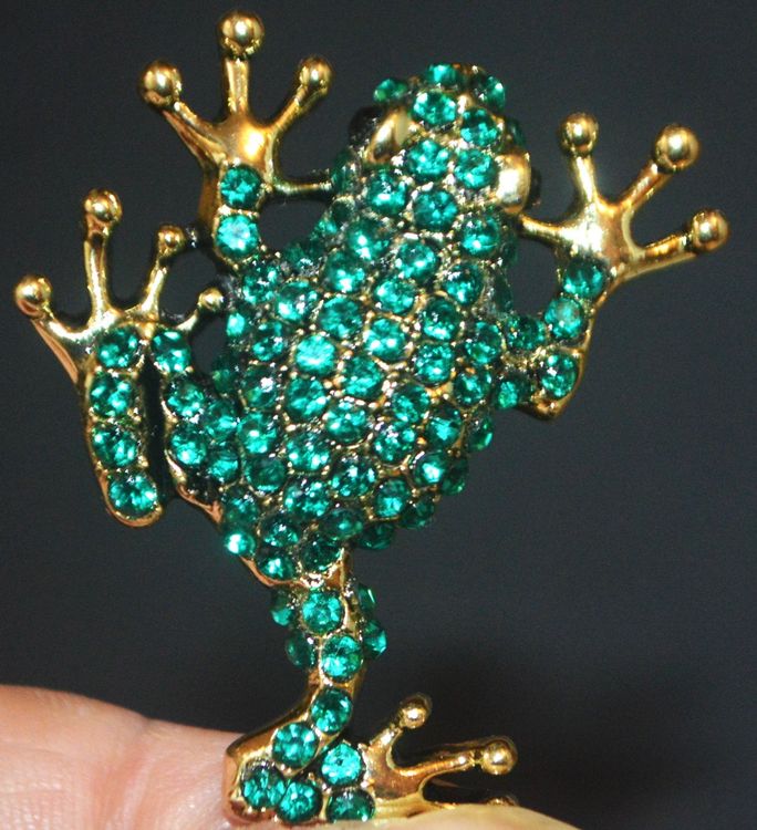 Frosch Auto Dekoration - Niedlicher Strass-Frosch Für Rückspiegel & Rucksack