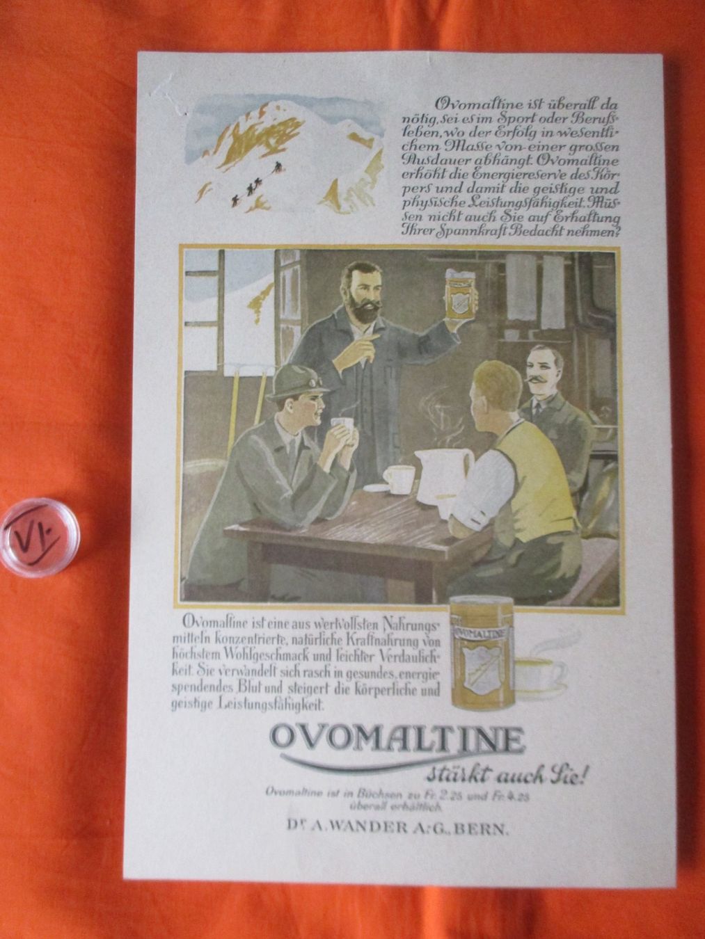 Foto & Immagini: Ovomaltine Werbeschild, Plakat, Blatt – Usato da Birsfelden venduto da alles-muss-raus
