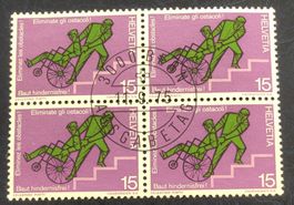 4 er Block Nr.568 mit Vollstempel Bern