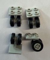 4 Stück  Lego Flugzeug Räder Set, Original Lego.