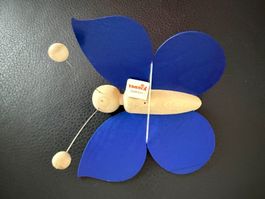 Kiener Mobile "Schmetterling blau mit Faden"  Holz