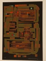 Oskar Dalvit 1958 (1911-1975) Holzschnitt signiert 2 M