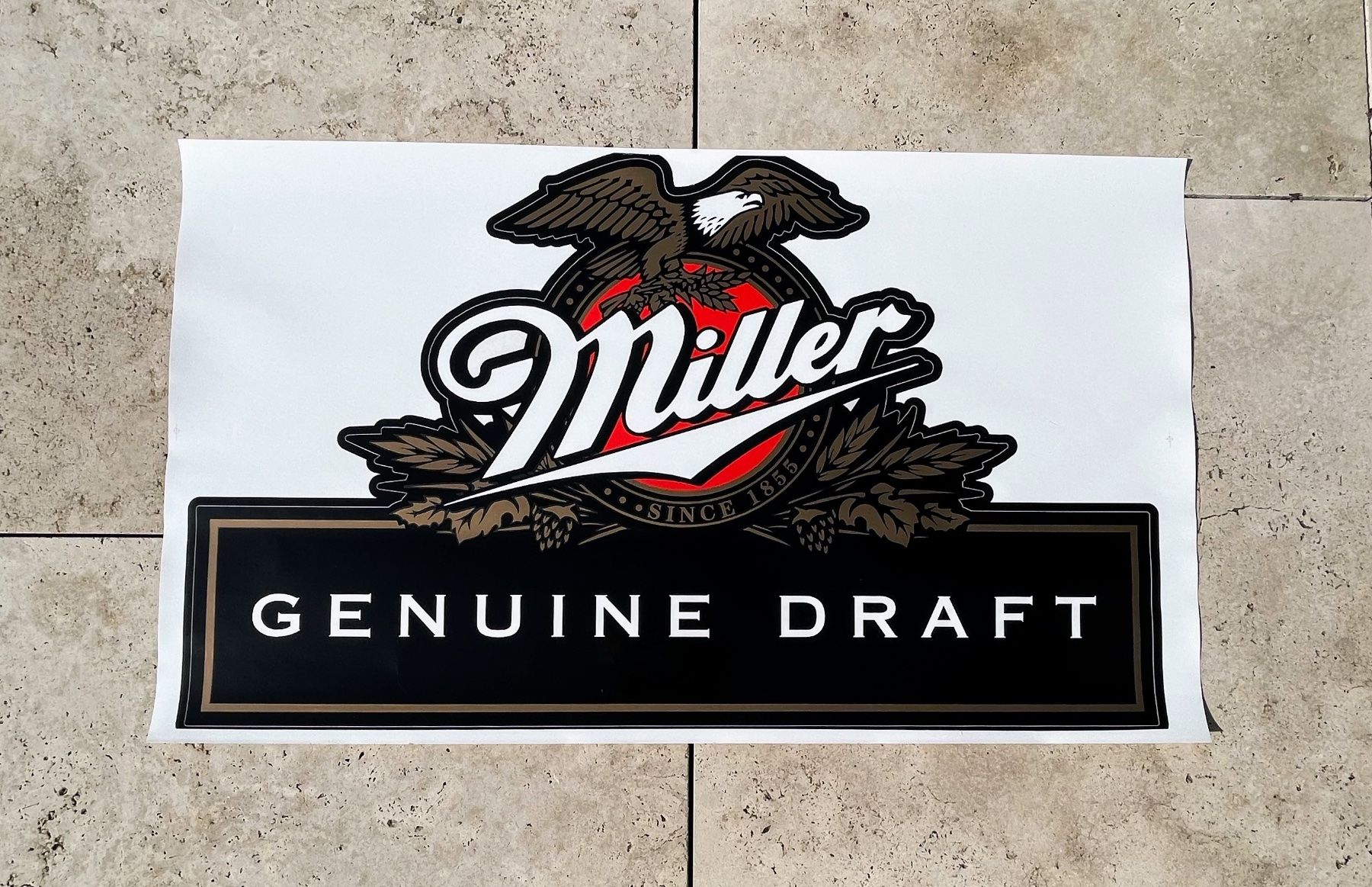 Sticker: XXL Kleber MILLER Genuine Draft / USA – Nuovo (secondo la descrizione) da kallnach venduto da Frankincense 2