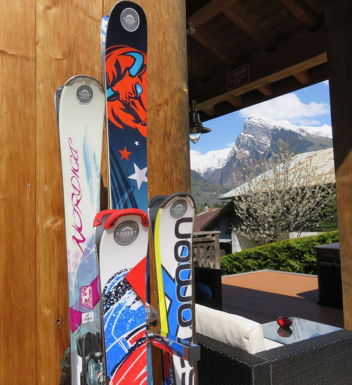 Sci: Rangement mural perpendi 4 paires ski – Usato da Mettmenstetten venduto da Ollivier 1
