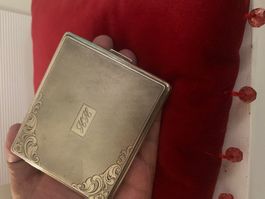 Vintage Silber-Zigarettenetui 800er Silber, Weihnachten 1956