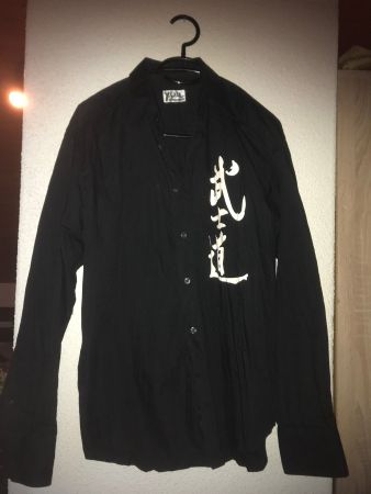 Chemise manches longues noir