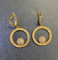 Swarovski-Ohrhänger vergoldet