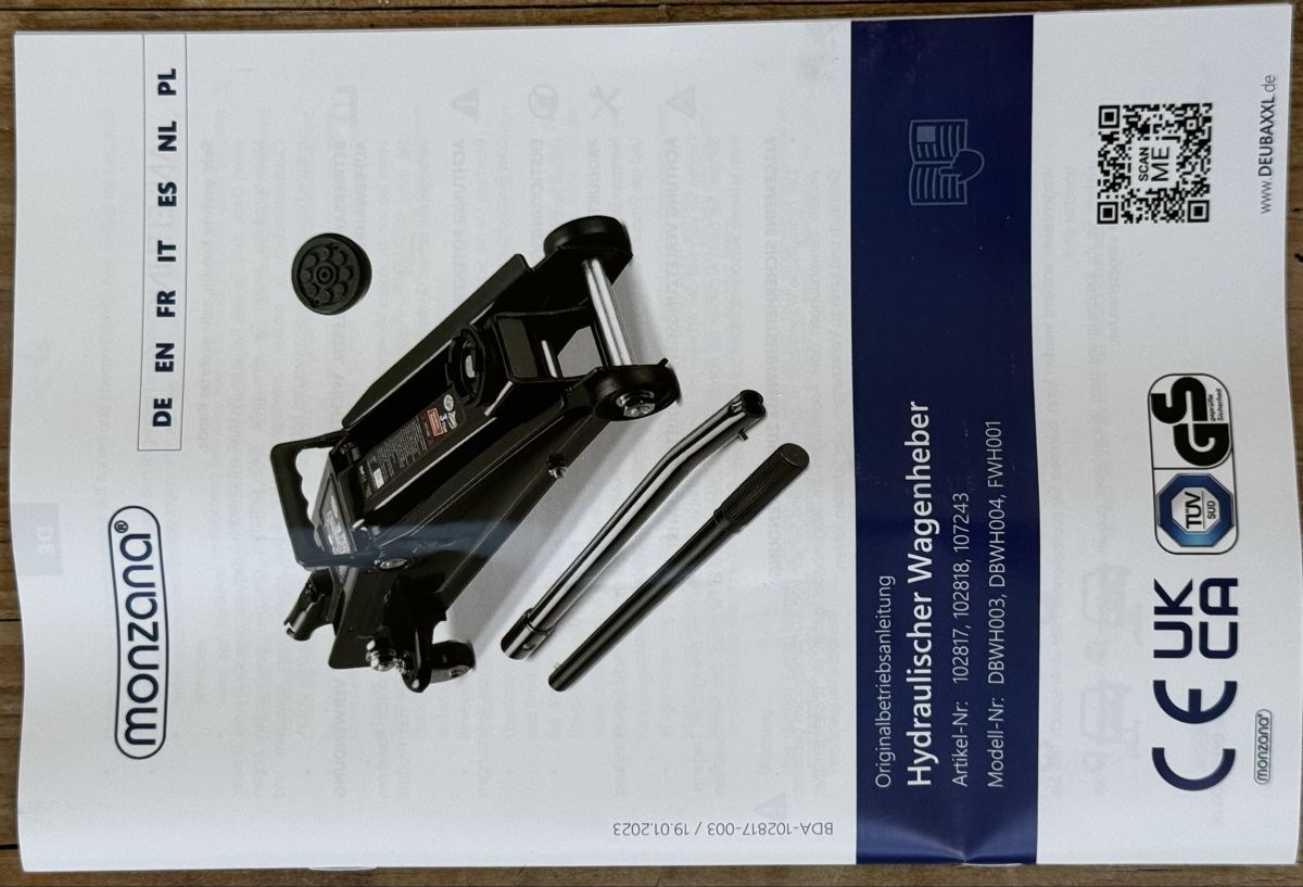 Hebebühne & Wagenheber: Deuba 107243 Autoheber 2t hydraulisch – Neu (gemäss Beschreibung) aus Gunzwil von Markus2371 3