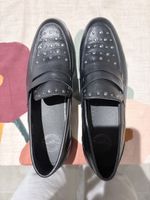 Mocassin noir cuir