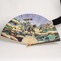 Bemalter Deko Fächer, Asien