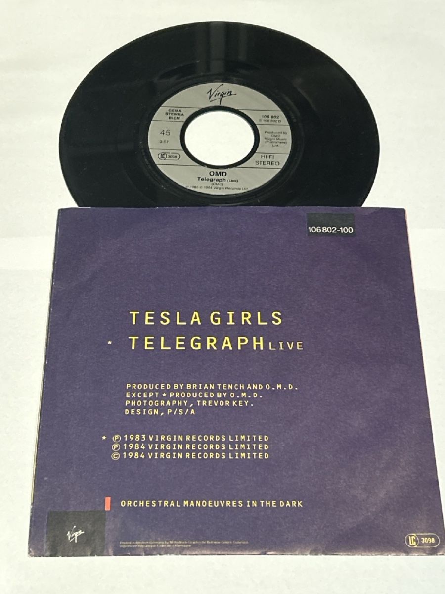 Vinyles: O.M.D. 1984. Tesla Girls – D'occasion à Faulensee par Mizuno06 1