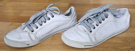 Sneakers en similicuir blanc - John Baner - Taille 37
