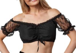neue Dirndlbluse schwarz Grösse L, Oktoberfest