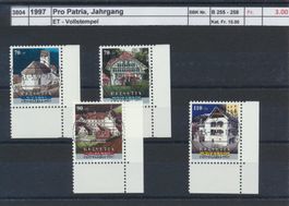 1997 "Pro Patria, Jahrgang, ET - Vollstempel