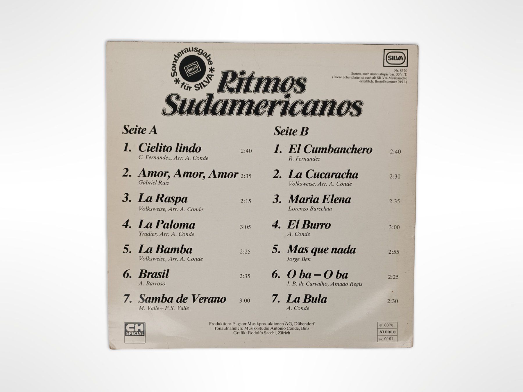 Dischi in vinile: Vinyl RITMOS SUDAMERIACANOS – Usato da Suhr venduto da Restwert_Suhr 1