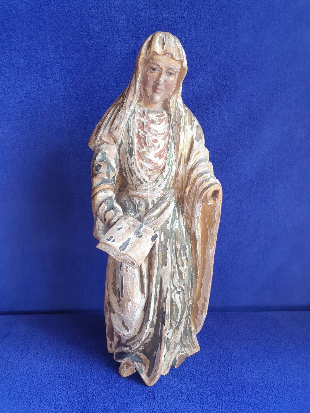 Statuette: Heiligen Figur Holz, Antik – Usato da Bözberg venduto da L-G