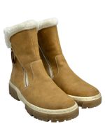 Bottines fourrées RIKER cuir daim marron. Pointure 40