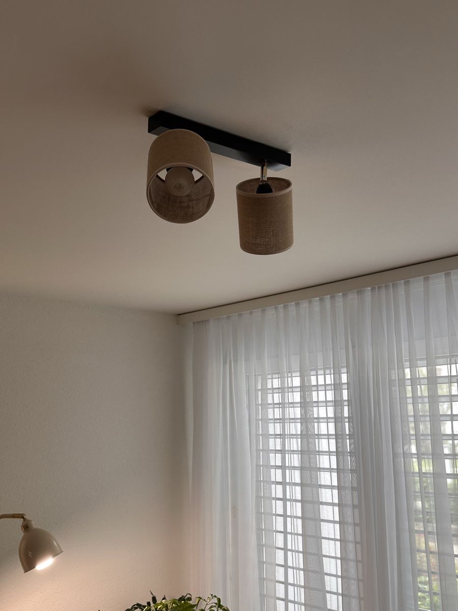 Kronleuchter & Deckenlampen: Designer Deckenleuchte Lampe Metall Jute – Gebraucht aus Pfäffikon SZ von era_l257 1